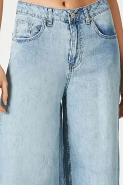 Wide-Leg Ankle Jeans