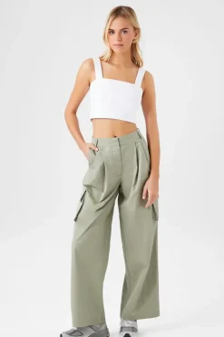 Wide-Leg Cargo Pants