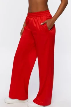 Wide-Leg Mid-Rise Pants
