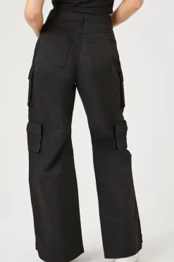 Wide-Leg Utility Cargo Pants