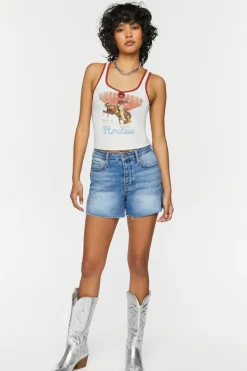 Wild West Graphic Studded Tank Top