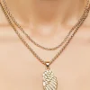 Wing Pendant Necklace Set