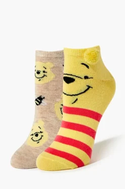 Winnie The Pooh Ankle Socks - 2 Pack