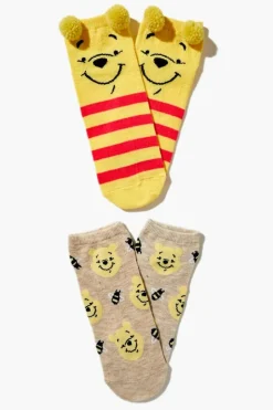 Winnie The Pooh Ankle Socks - 2 Pack