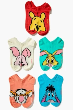 Winnie The Pooh Ankle Socks - 5 Pack