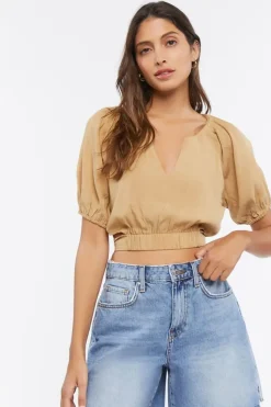 Wraparound Self-Tie Crop Top