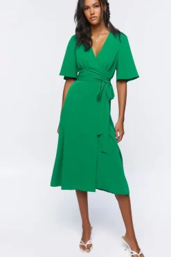 Wrap Midi Dress