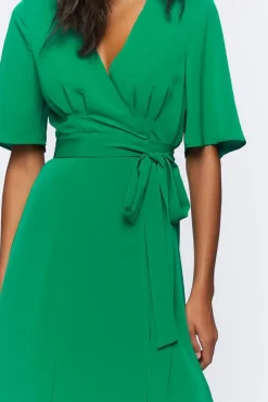 Wrap Midi Dress