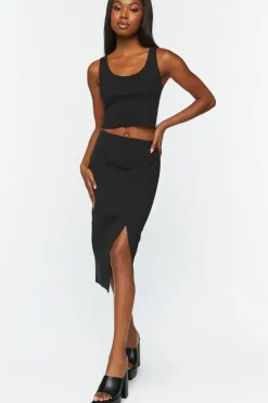 Wrap Midi Skirt