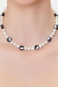 Yin Yang Beaded Necklace
