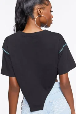 Yin Yang Graphic Cropped Tee