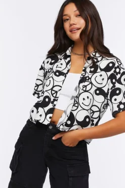 Yin Yang & Peace Print Shirt