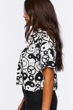 Yin Yang & Peace Print Shirt