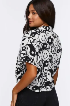 Yin Yang & Peace Print Shirt