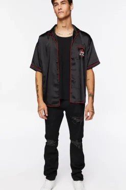 Youth Of Today Graphic Satin Shirt
