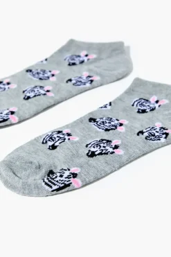 Zebra Ankle Socks
