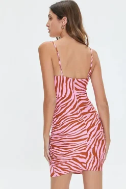 Zebra Print Mini Dress