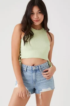 Zebra Print-Pocket Denim Shorts