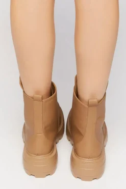 Zip-Front Faux Leather Booties