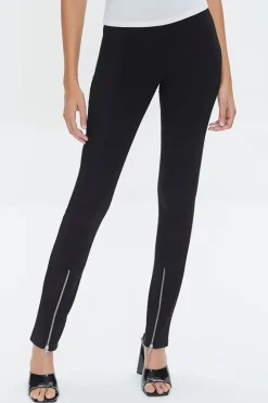 Zip-Hem Flare Pants