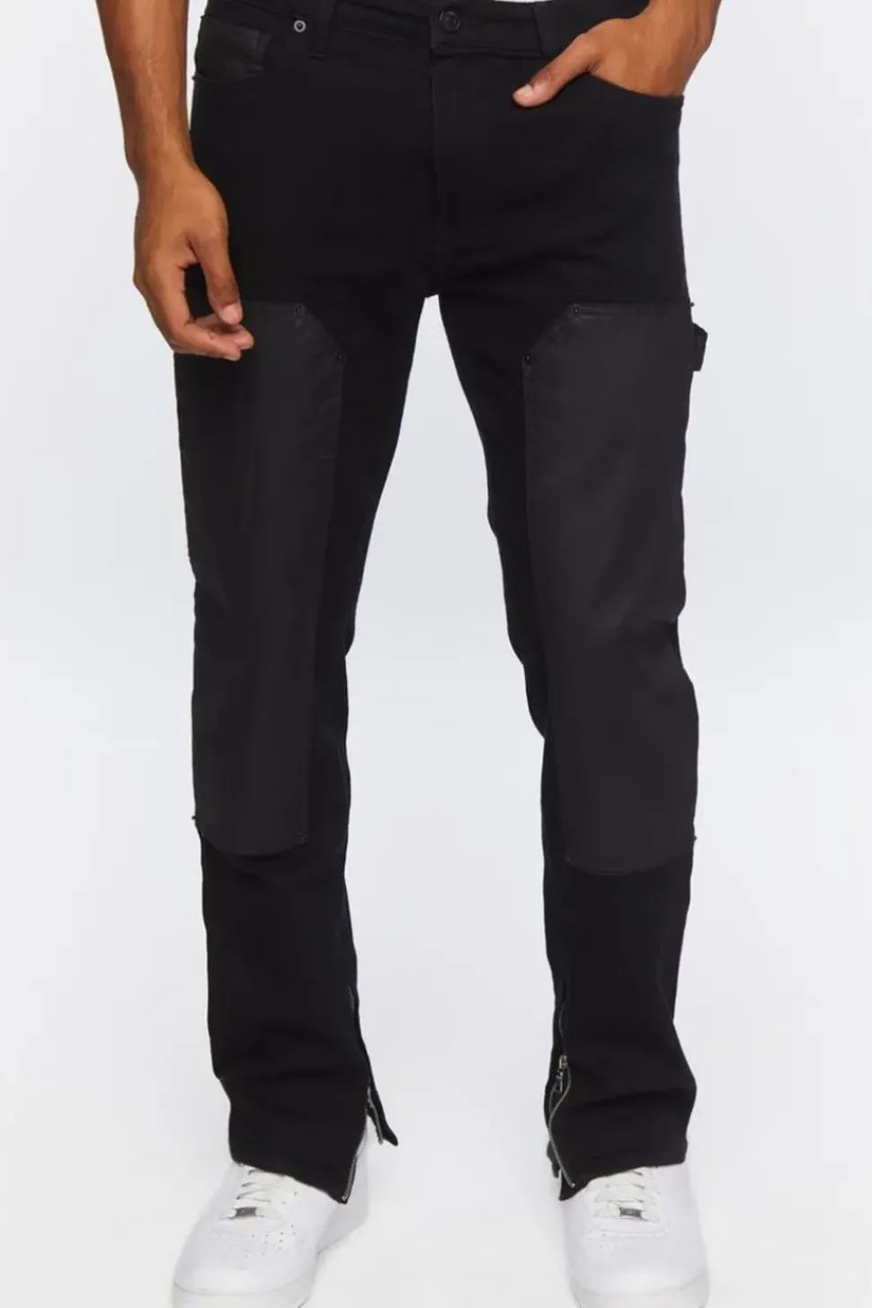 Zip-Hem Slim-Fit Jeans