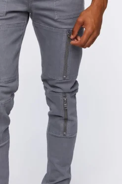 Zippered Skinny Pants