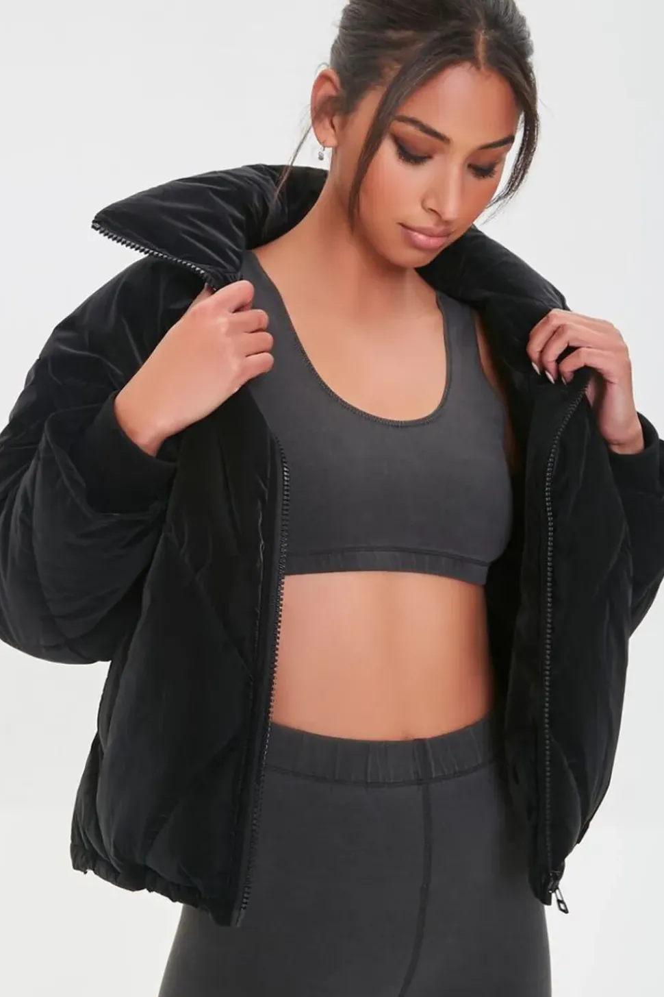 Zip-Up Puffer Jacket