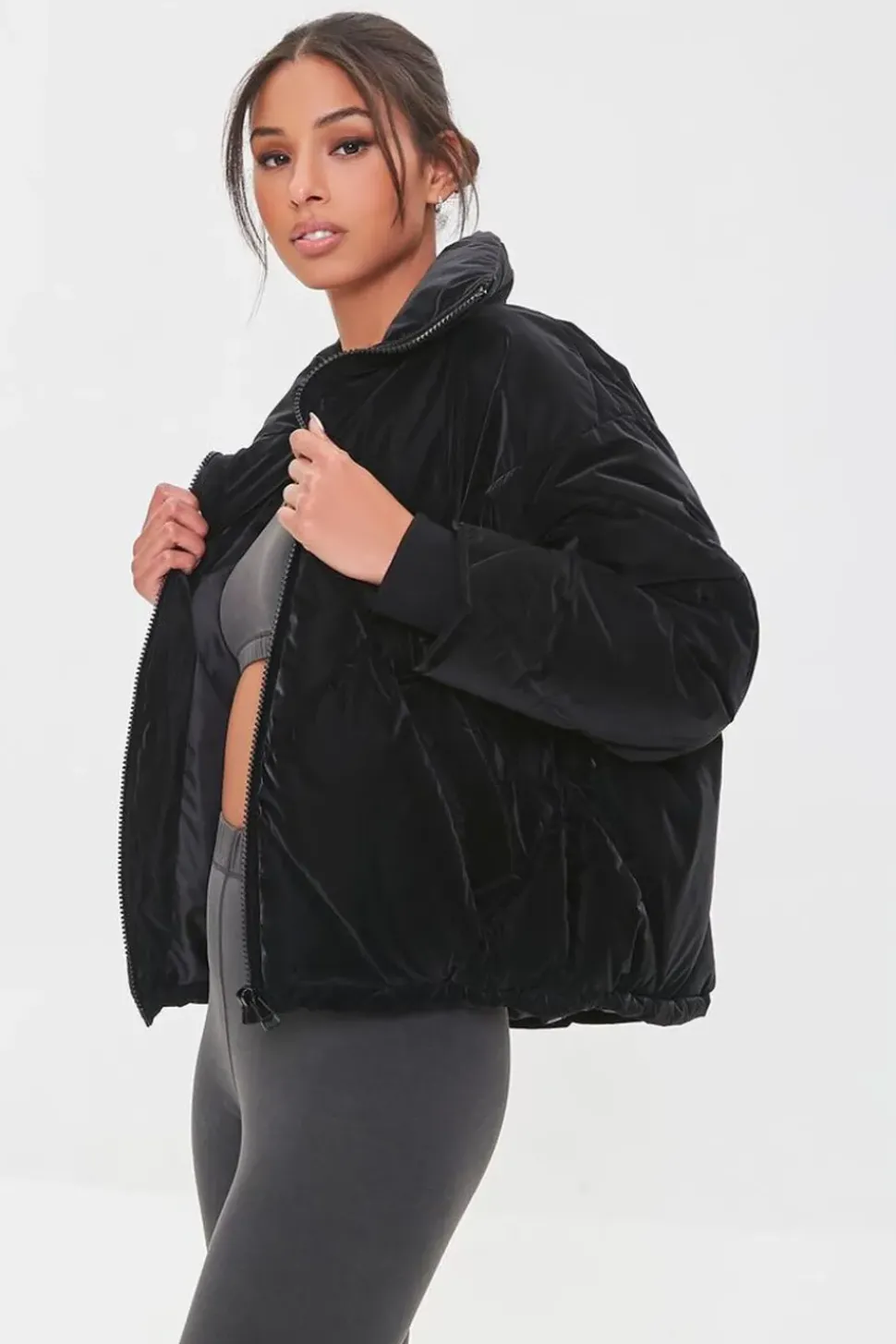 Zip-Up Puffer Jacket